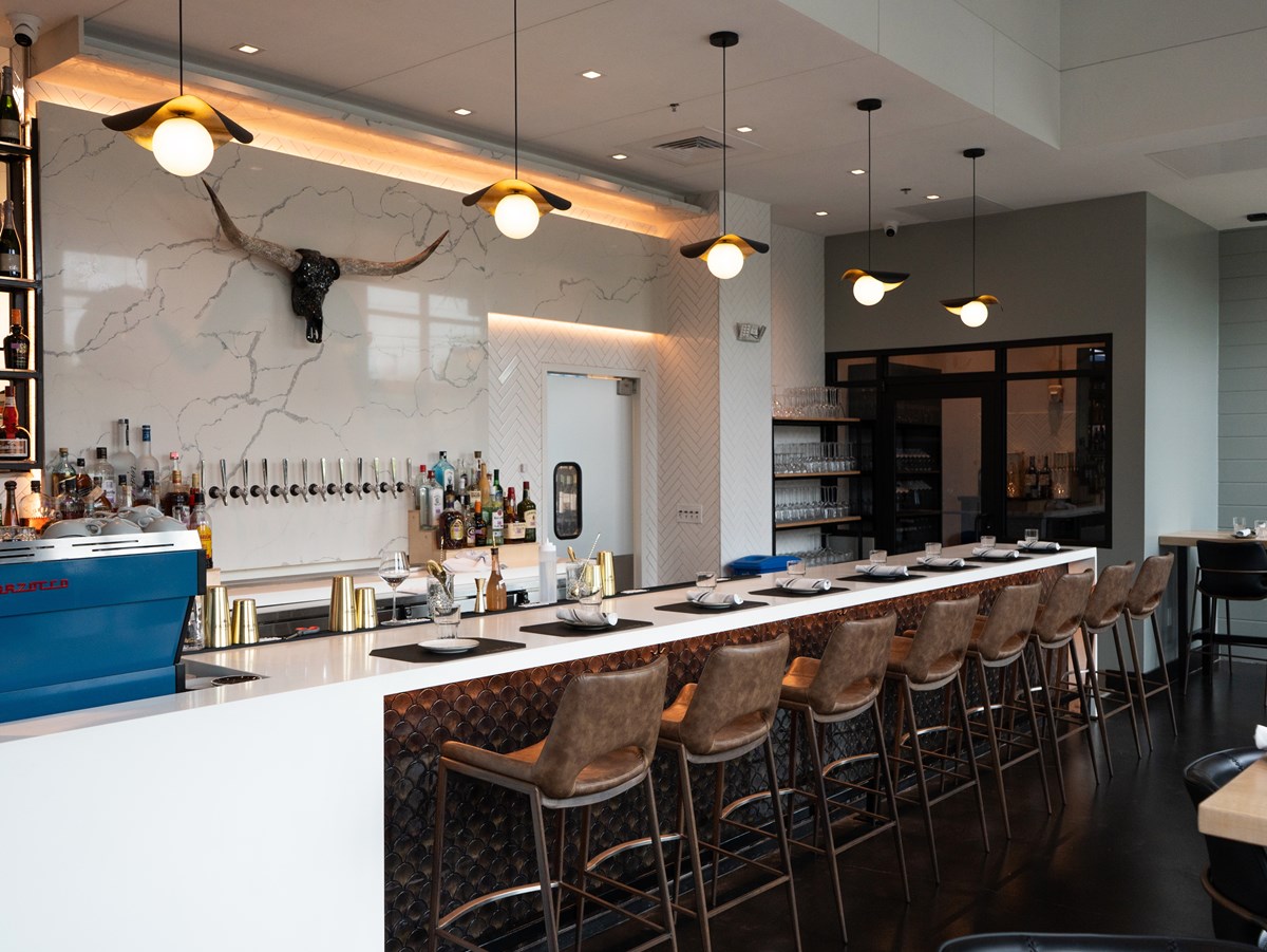 bar seating at Catalú