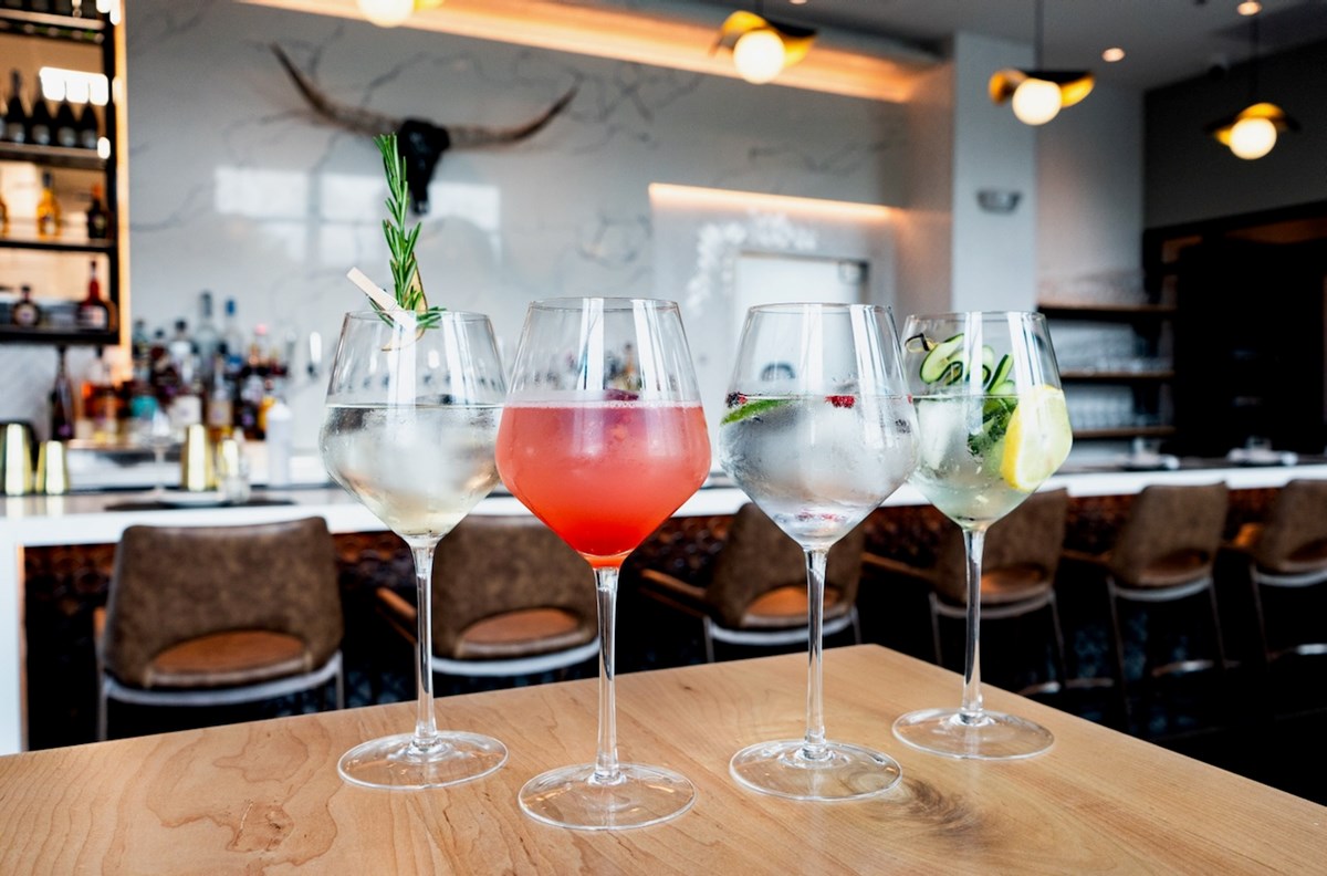assorted cocktails and mocktails