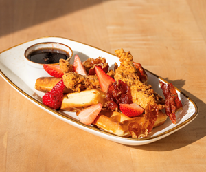 chicken and waffles